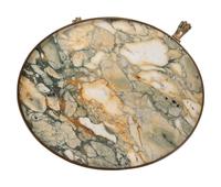 A Louis XVI Style Gilt Bronze Mounted Marble Top Mahogany Guéridon