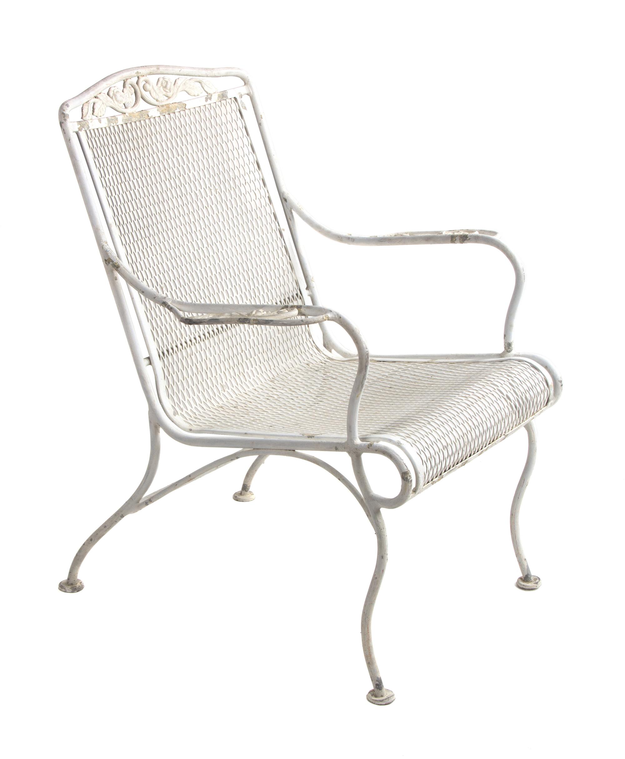 A Collection of Patio Furniture Height of chaise lounge 35 1/2 inches x length 57 inches x width 24 inches.