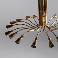 Attributed to Angelo Lelii for Arredoluce Mid 20th Century — Italian 18-Arm Chandelier