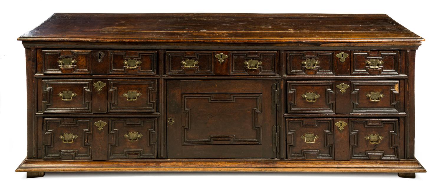 A Charles II Oak Sideboard Height 30 x width 79 x depth 22 inches. — 17TH/18TH CENTURY