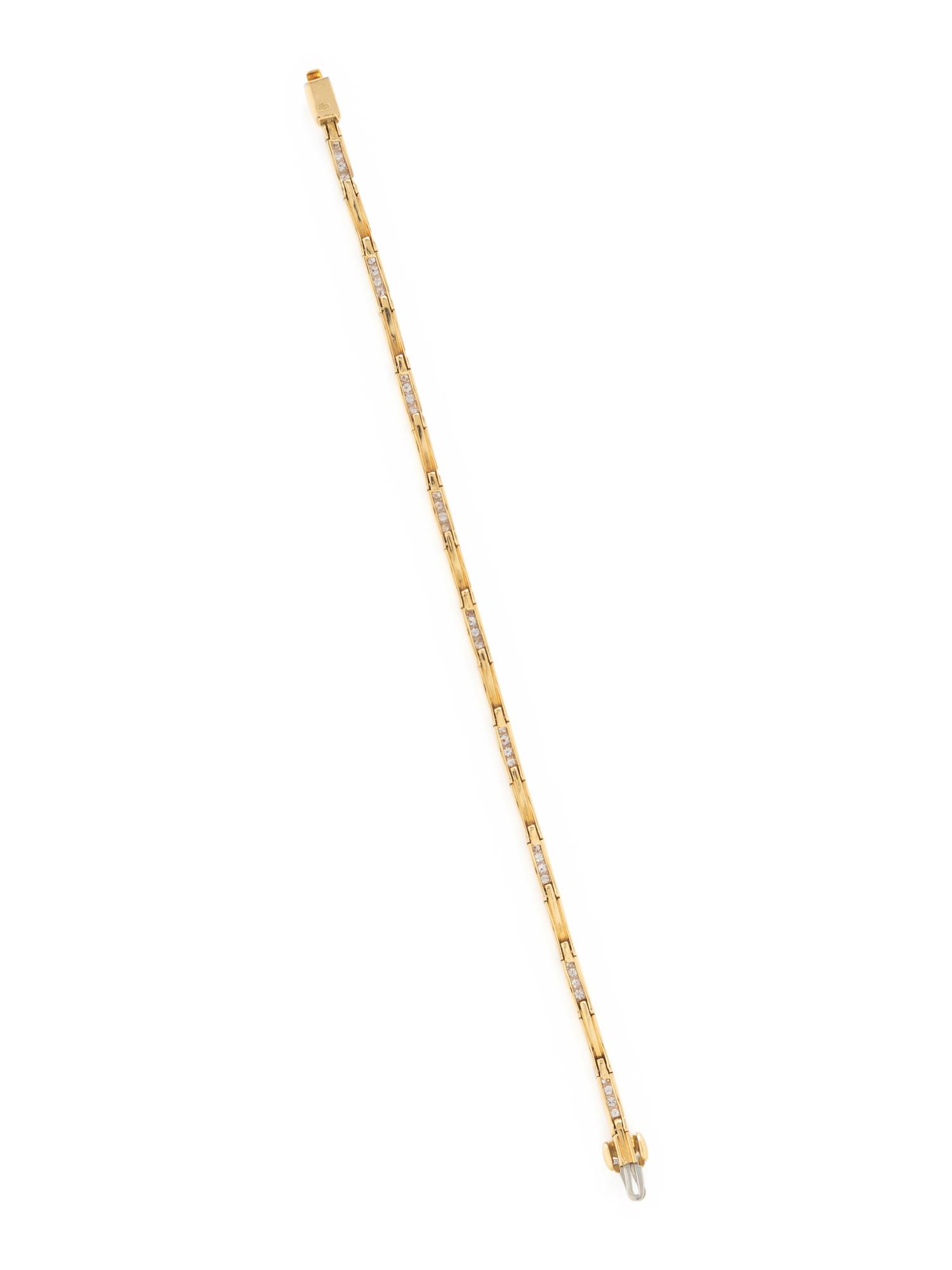 YELLOW GOLD AND DIAMOND BRACELET