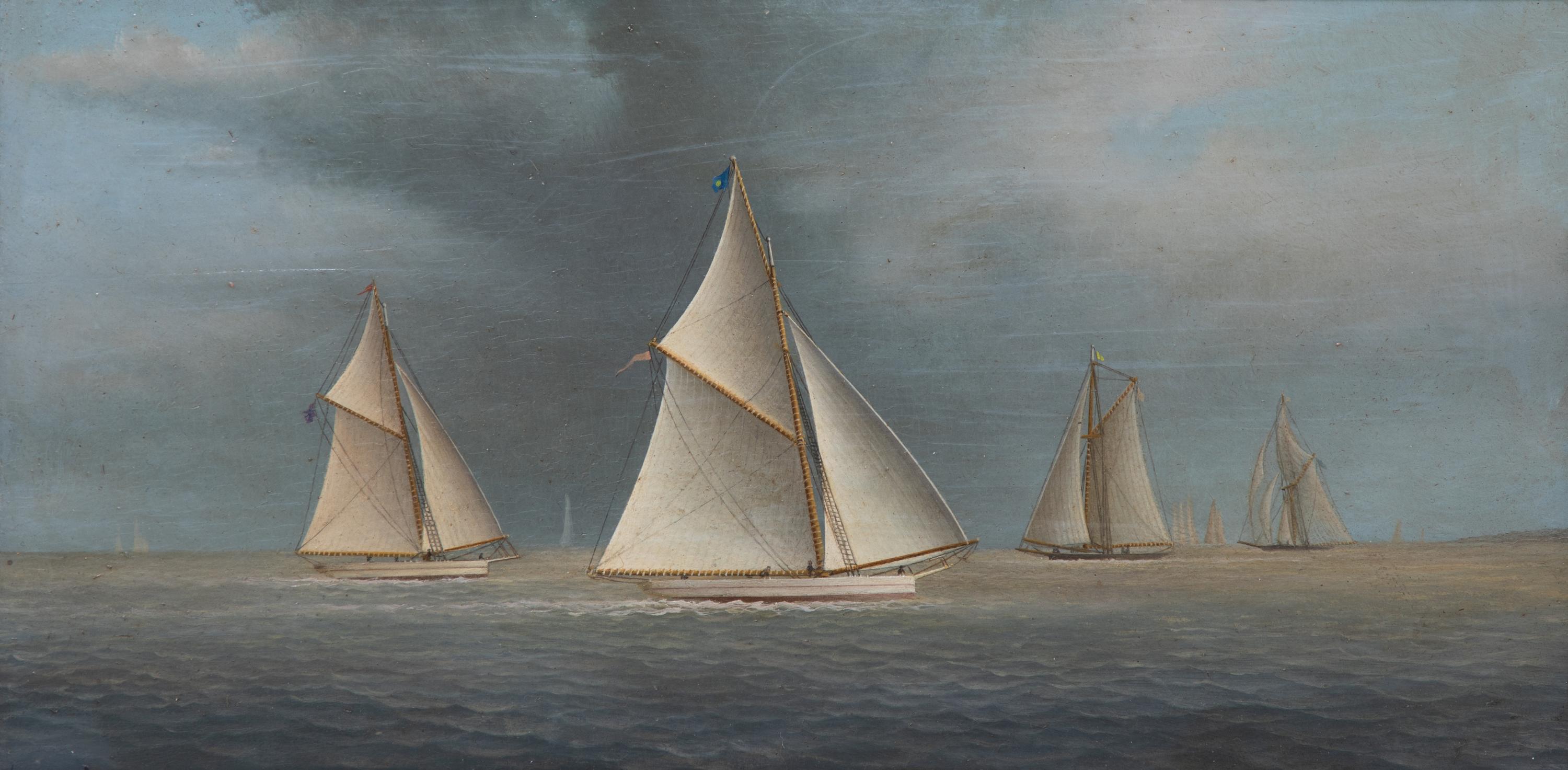 Artist Unknown, (American, Late 19th/Early 20th Century), Untitled (Four Sailboats),