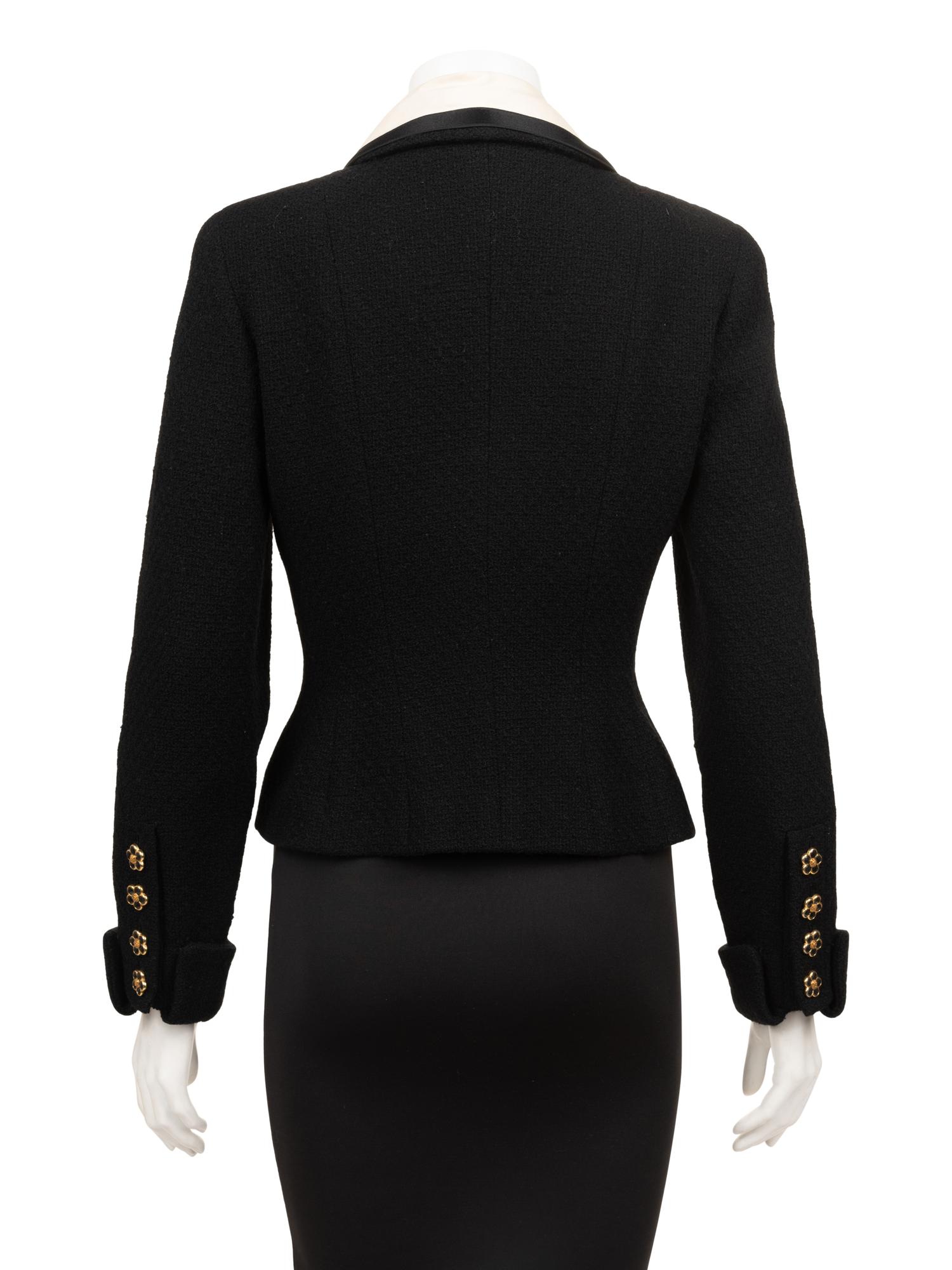 Chanel Wool Fitted Jacket, 1980-90s
