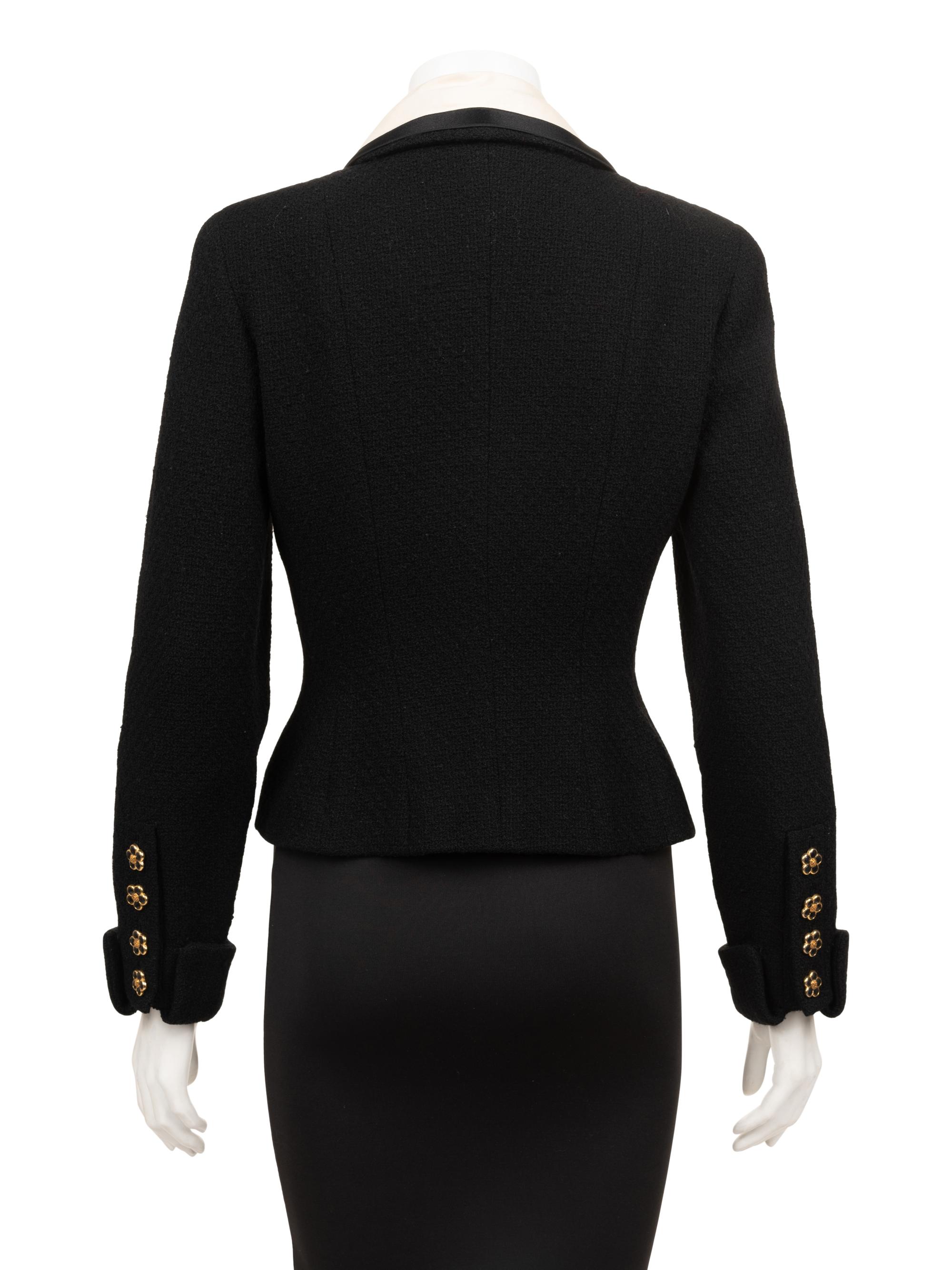 Chanel Wool Fitted Jacket, 1980-90s