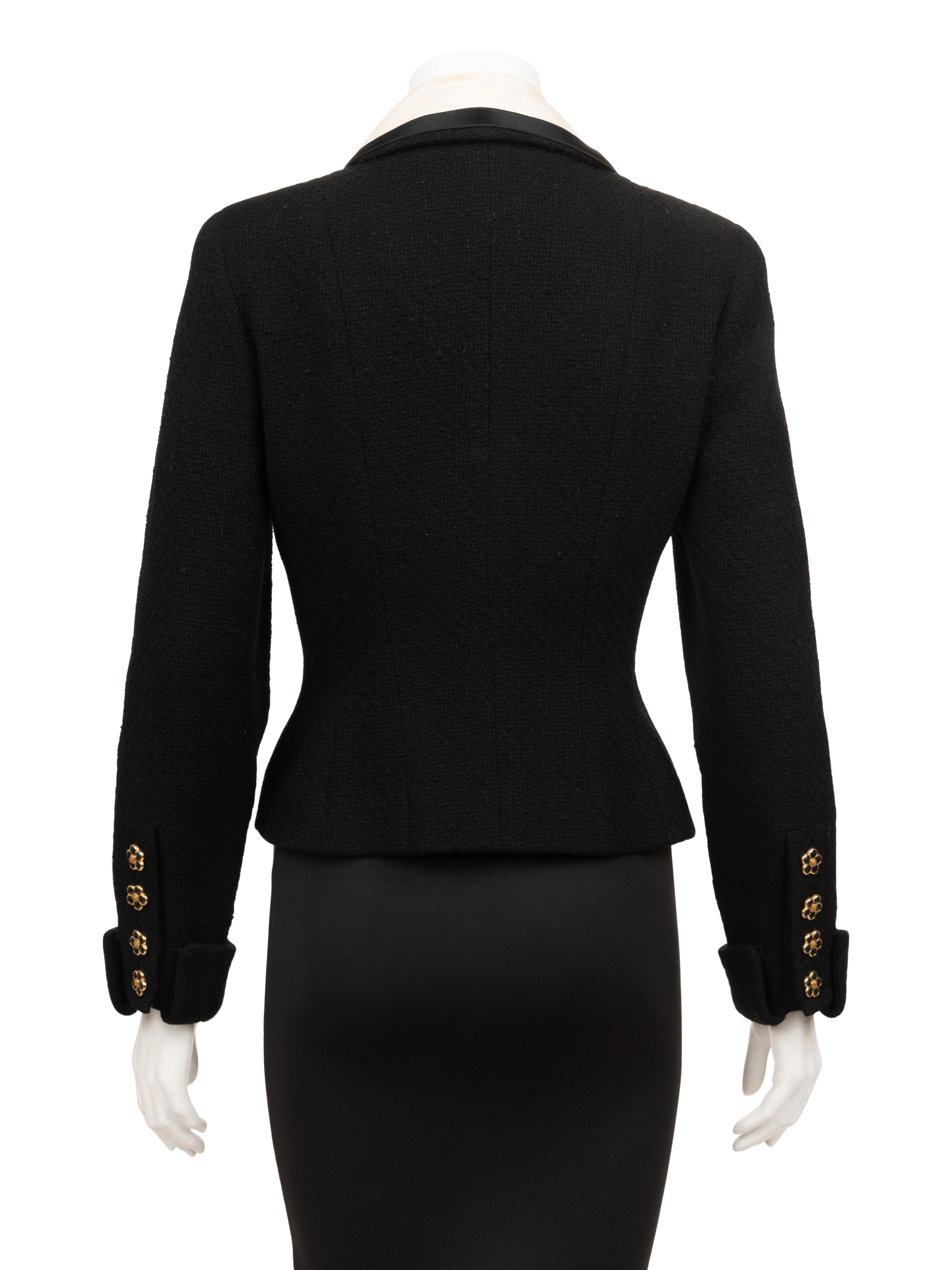 Chanel Wool Fitted Jacket, 1980-90s