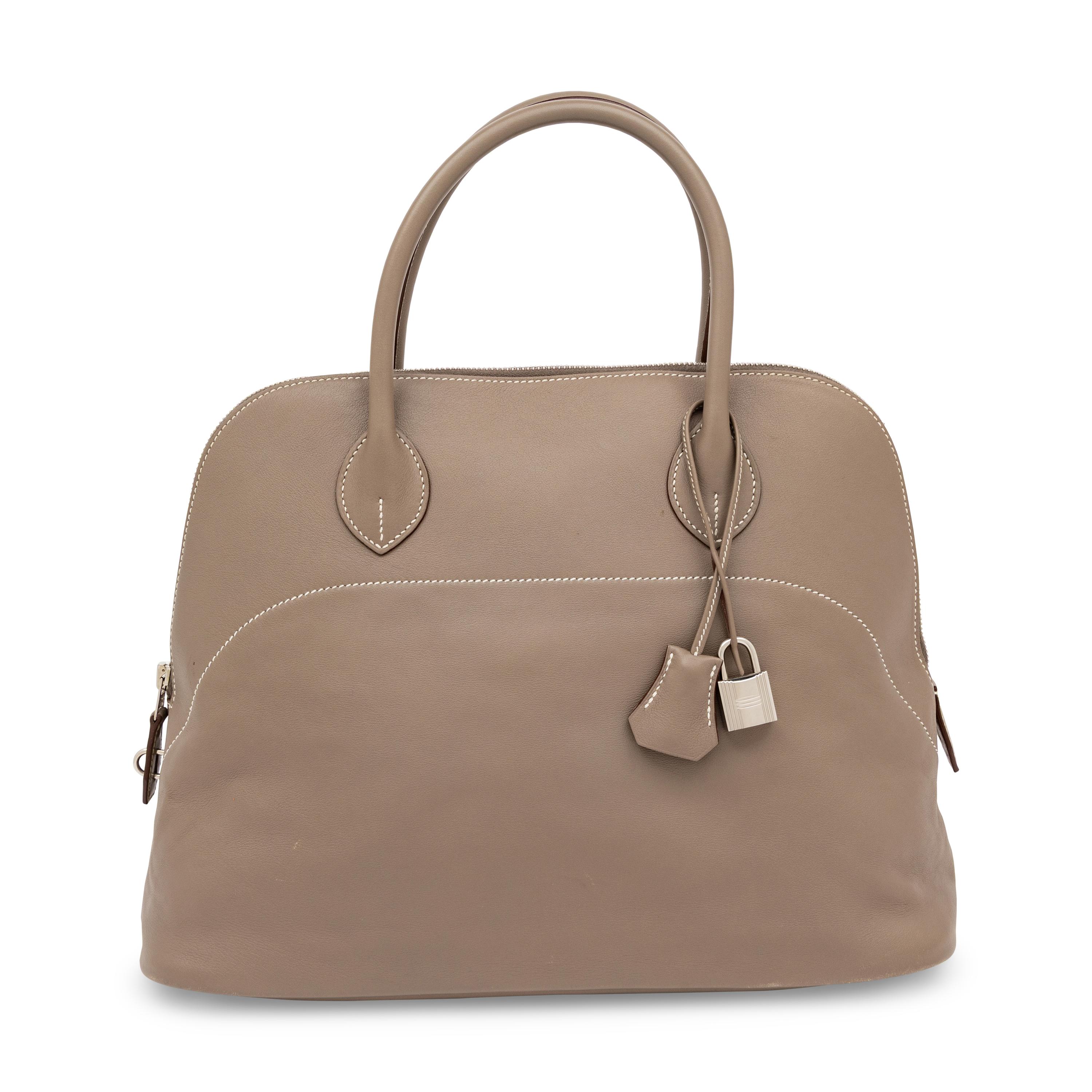 Hermès, Bolide 35 in Étain Swift Leather