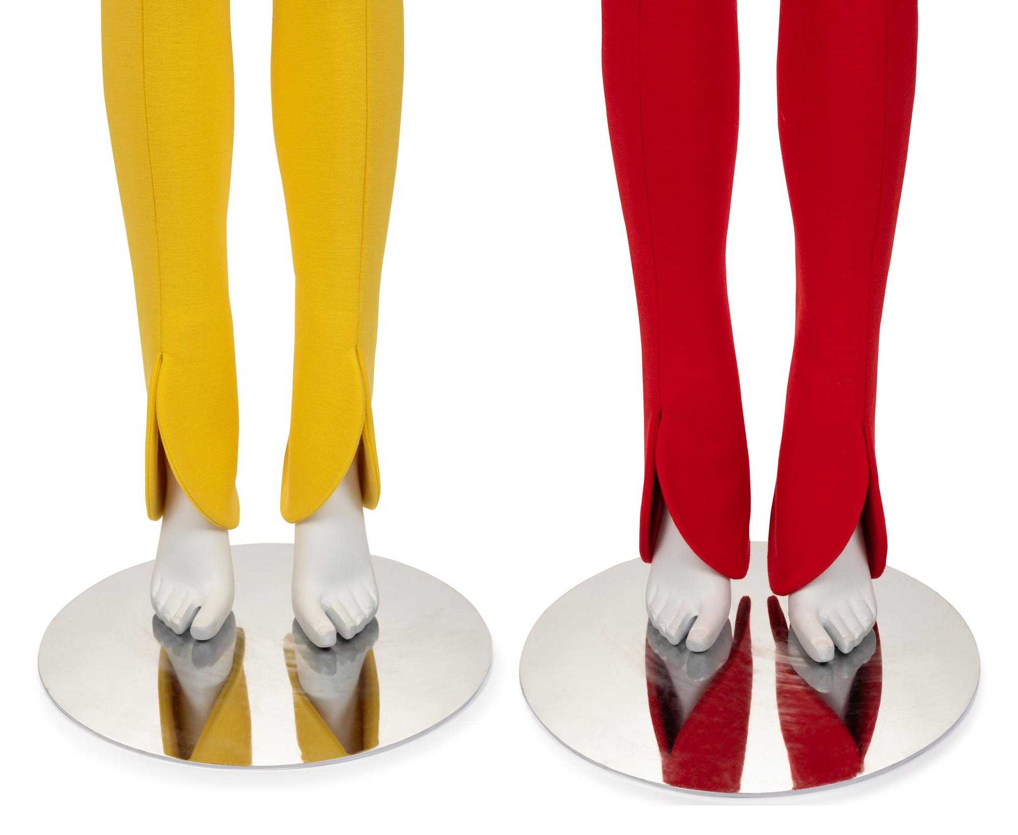 Two Unlabeled Haute Couture Pairs of Pants; Attributed to Pierre Cardin, 1990-2000s