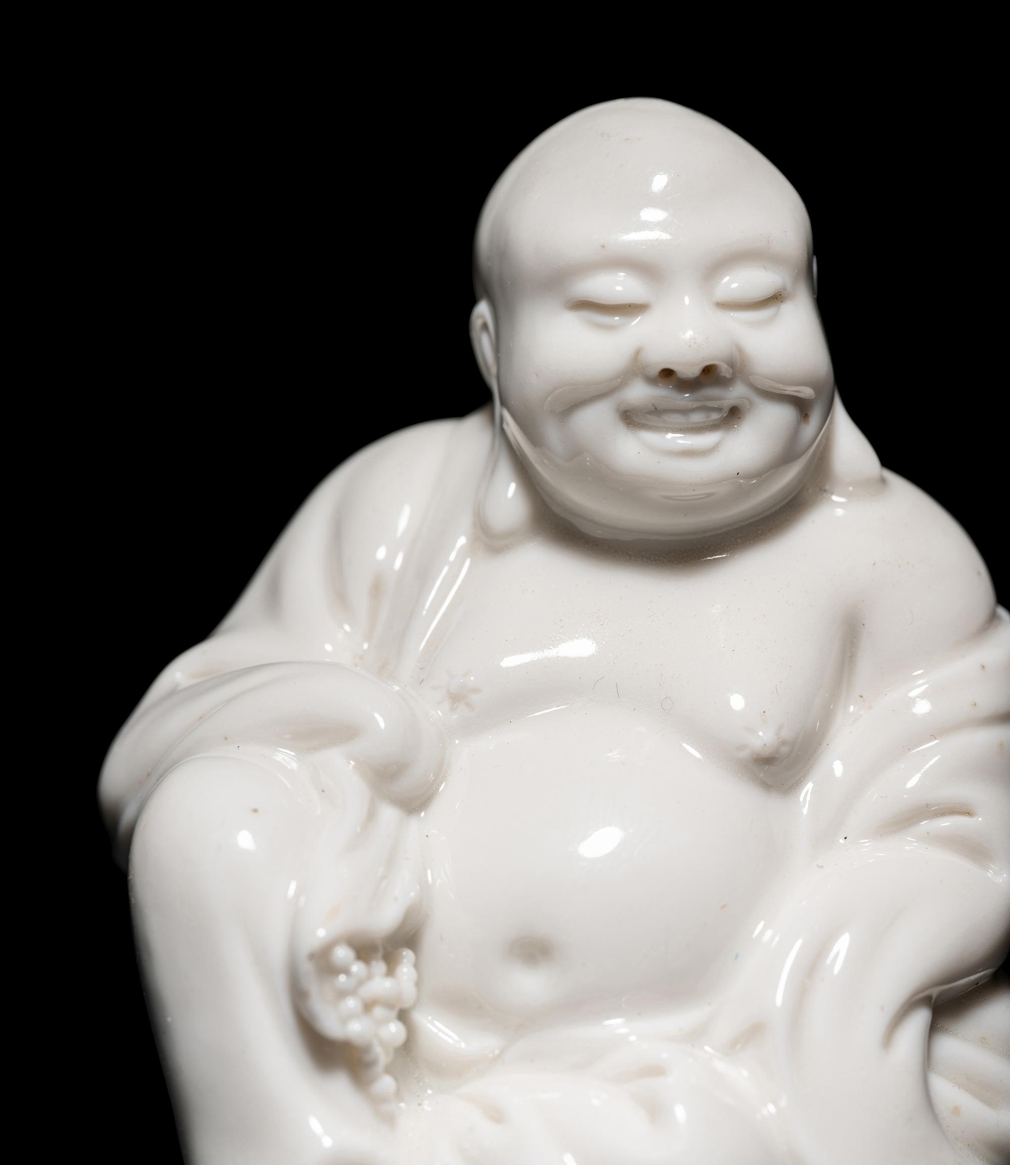 Two Chinese Blanc-de-Chine Porcelain Articles