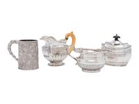 Four Silver Serving Pieces