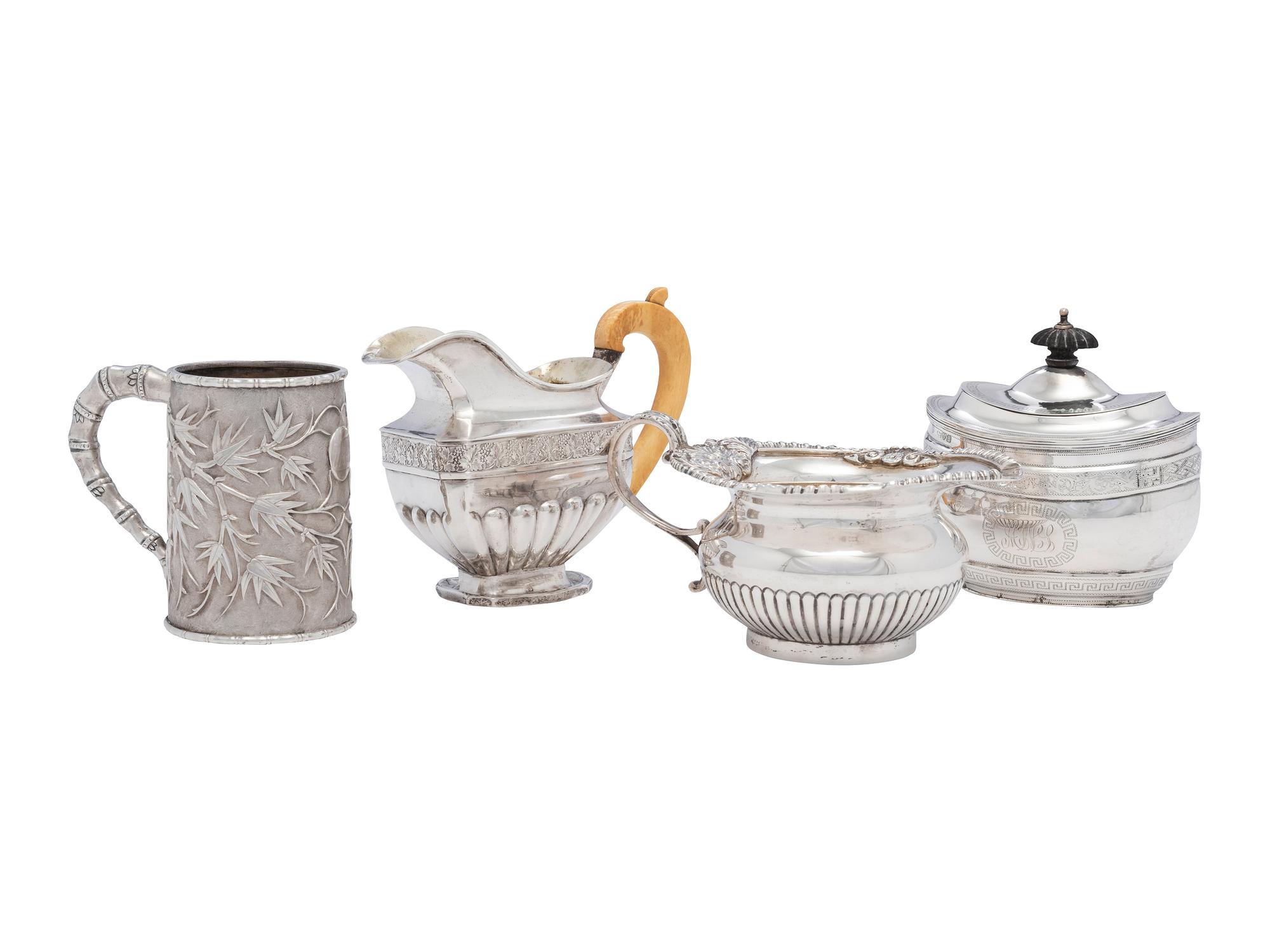 Four Silver Serving Pieces