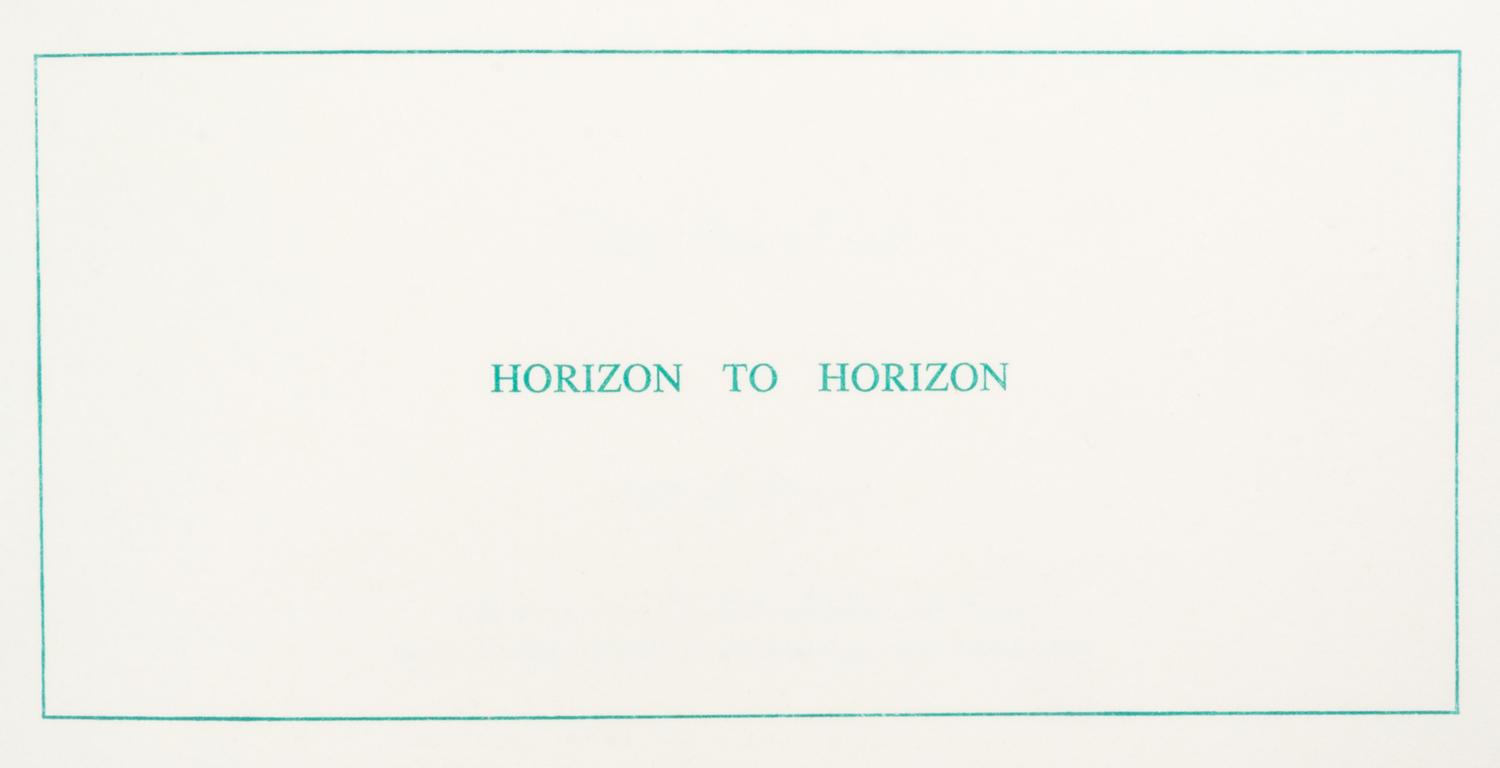 CUTTS, SIMON AND IAN HAMILTON FINLAY. Lines of Thin Pale Blue and Red. Nevers, 1990. (with one other)