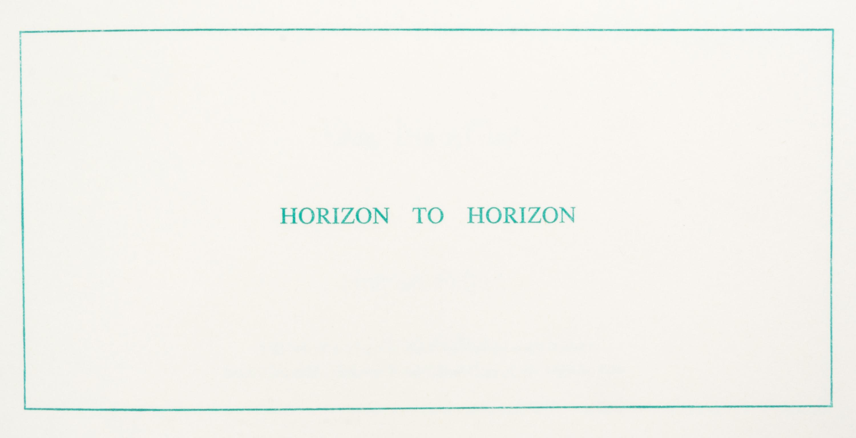 CUTTS, SIMON AND IAN HAMILTON FINLAY. Lines of Thin Pale Blue and Red. Nevers, 1990. (with one other)