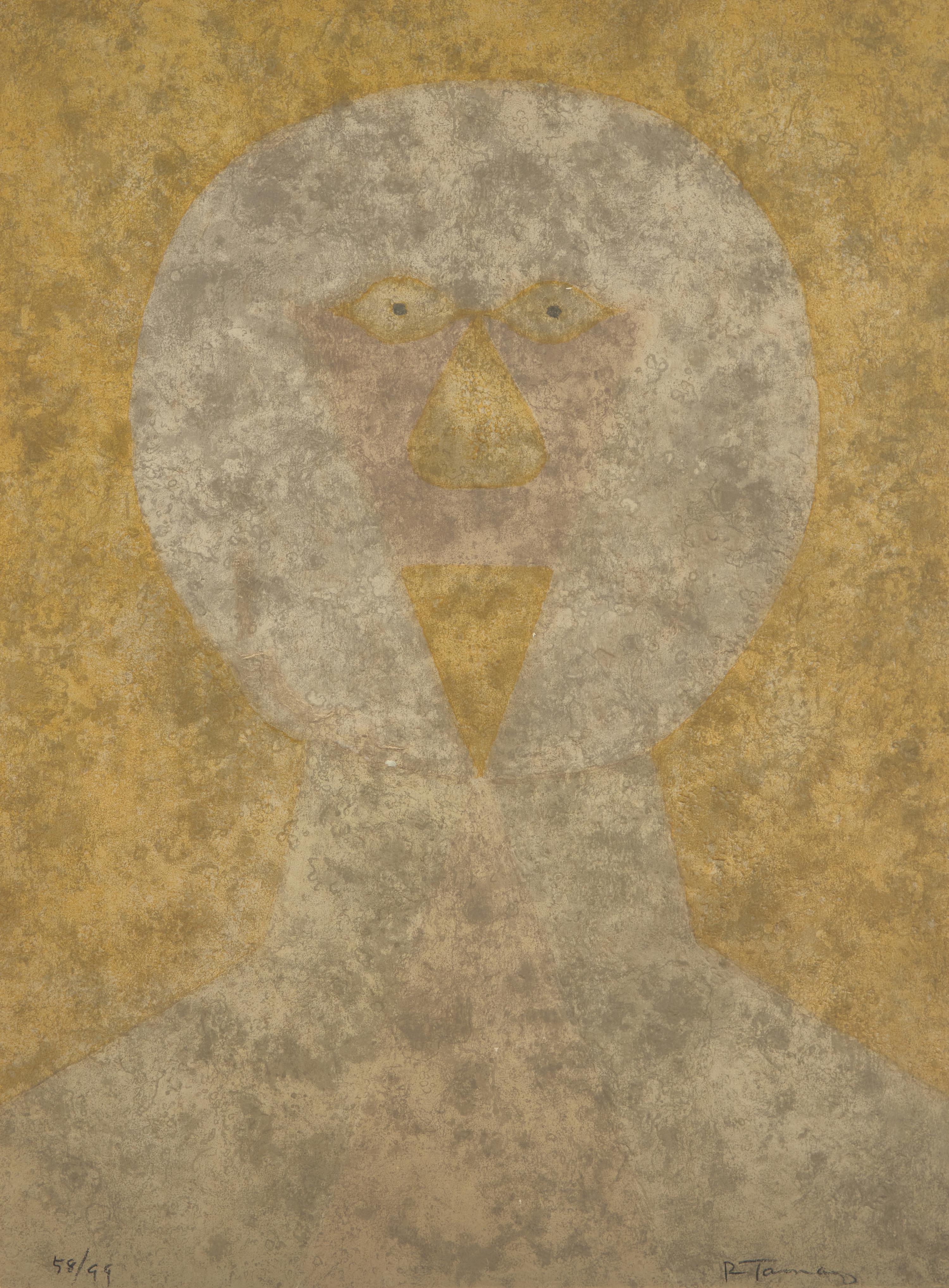 Cabeza (from the Rufino Tamayo 15 aguafuertes series), 1980