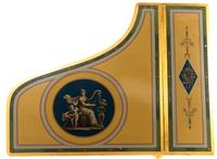 An Empire Style Kingwood, Giltwood and Painted Art Case Piano