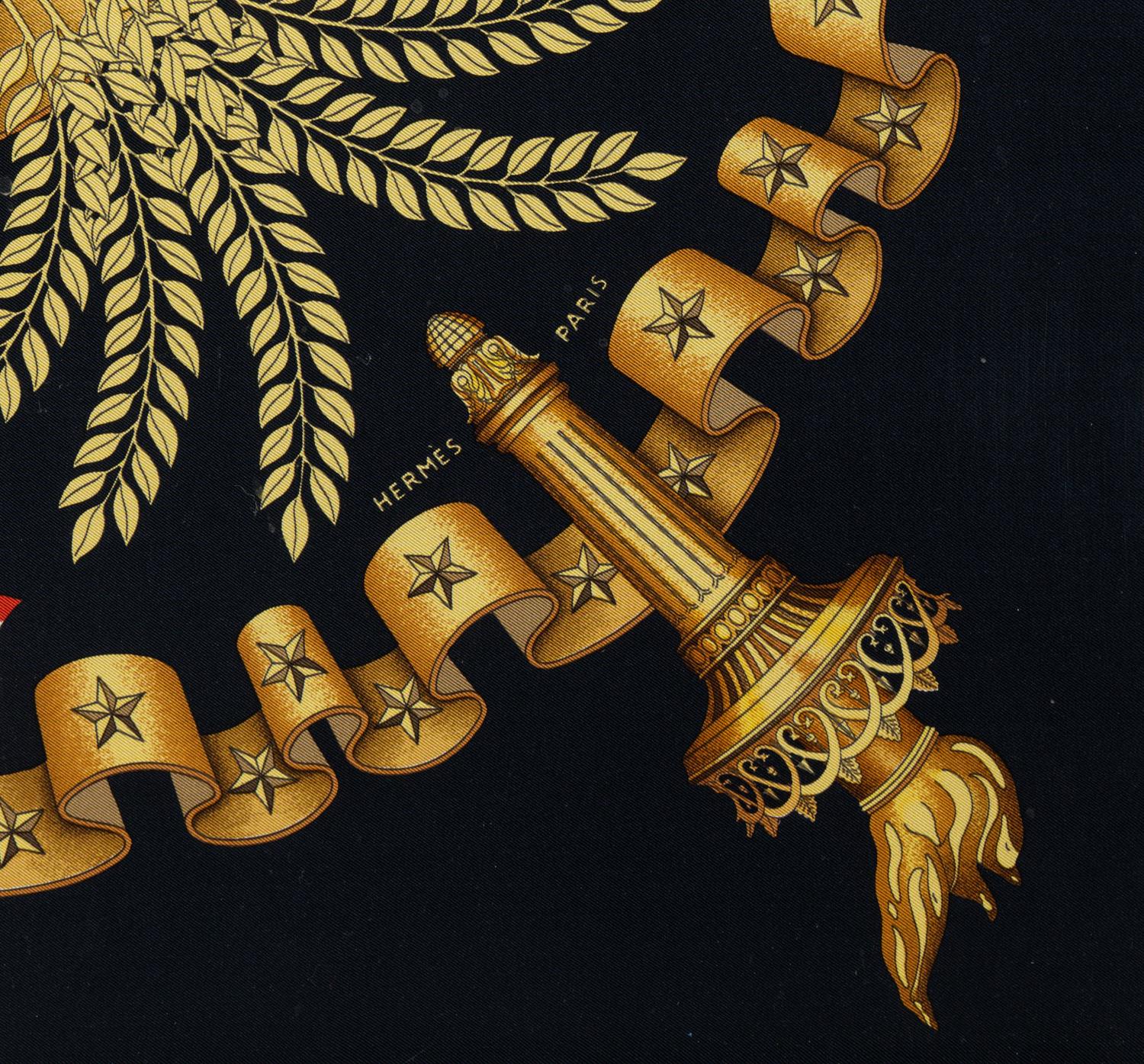 Hermès Framed Silk Scarf, 1984