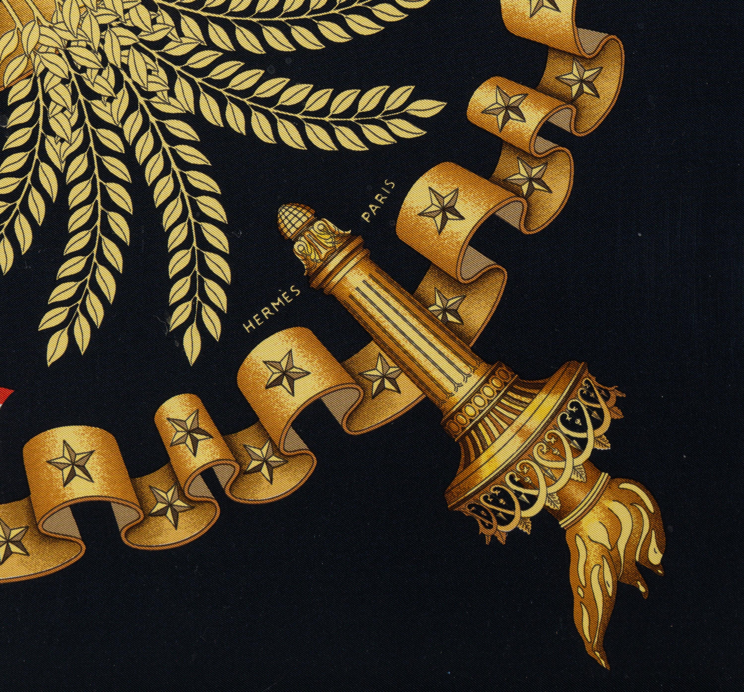 Hermès Framed Silk Scarf, 1984