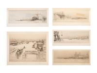 The Arteries of Great Britain (set of five prints: The Clyde; The Forth; The Tyne; The Mersey; The Thames)