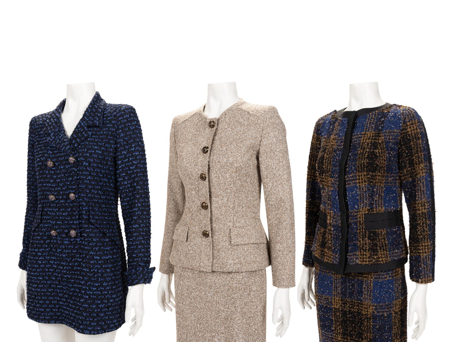 Five Designer Items: Carolina Herrera Skirt Suit, Oscar de la Renta Skirt Suit, Oscar de la Renta Jacket 2008-10s
