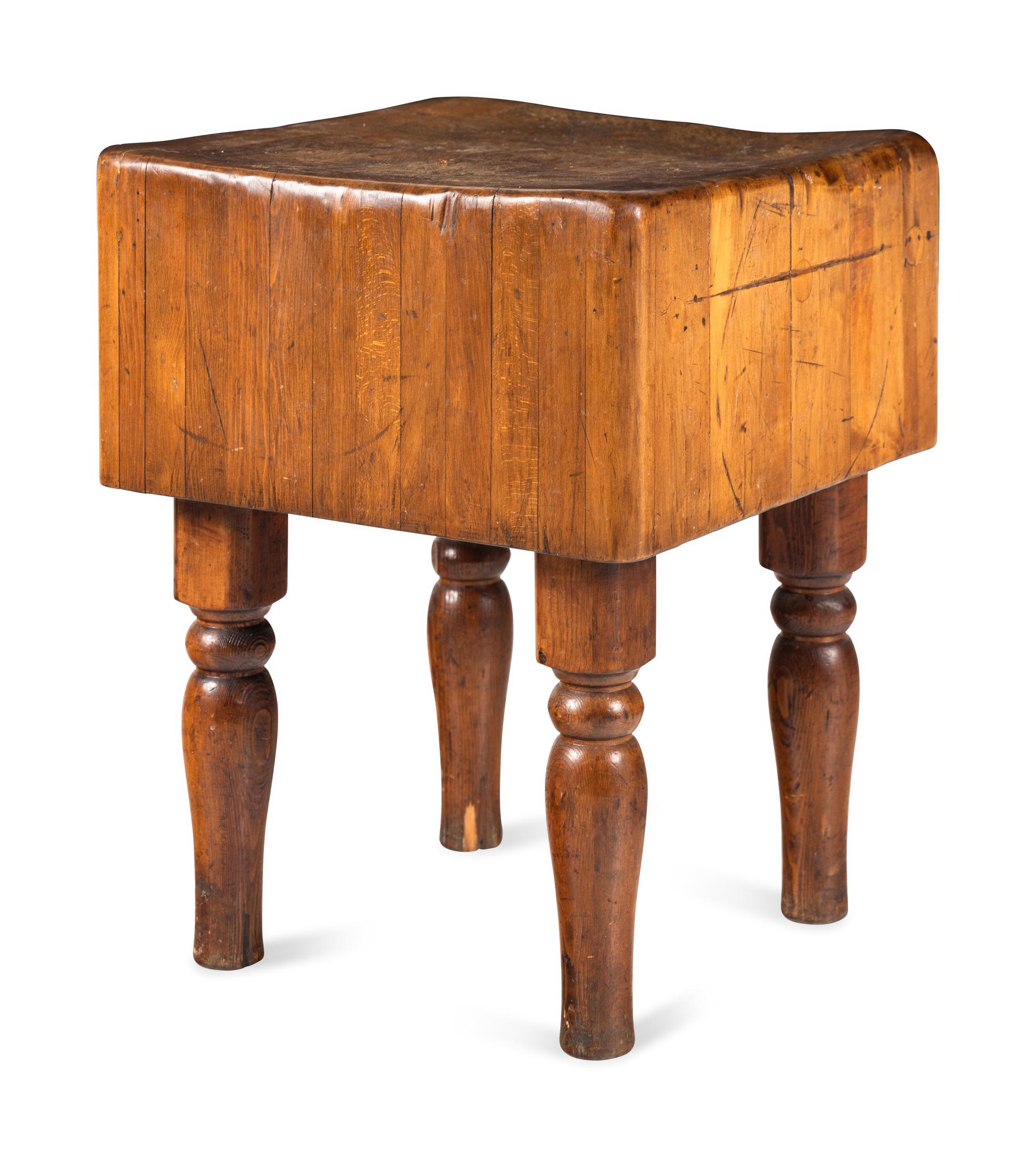 A French Butcher's-Block Table