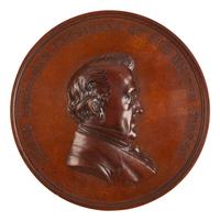 [BUCHANAN, James (1791-1868)]. Bronze Japanese Embassy medal in original presentation box. 1860.
