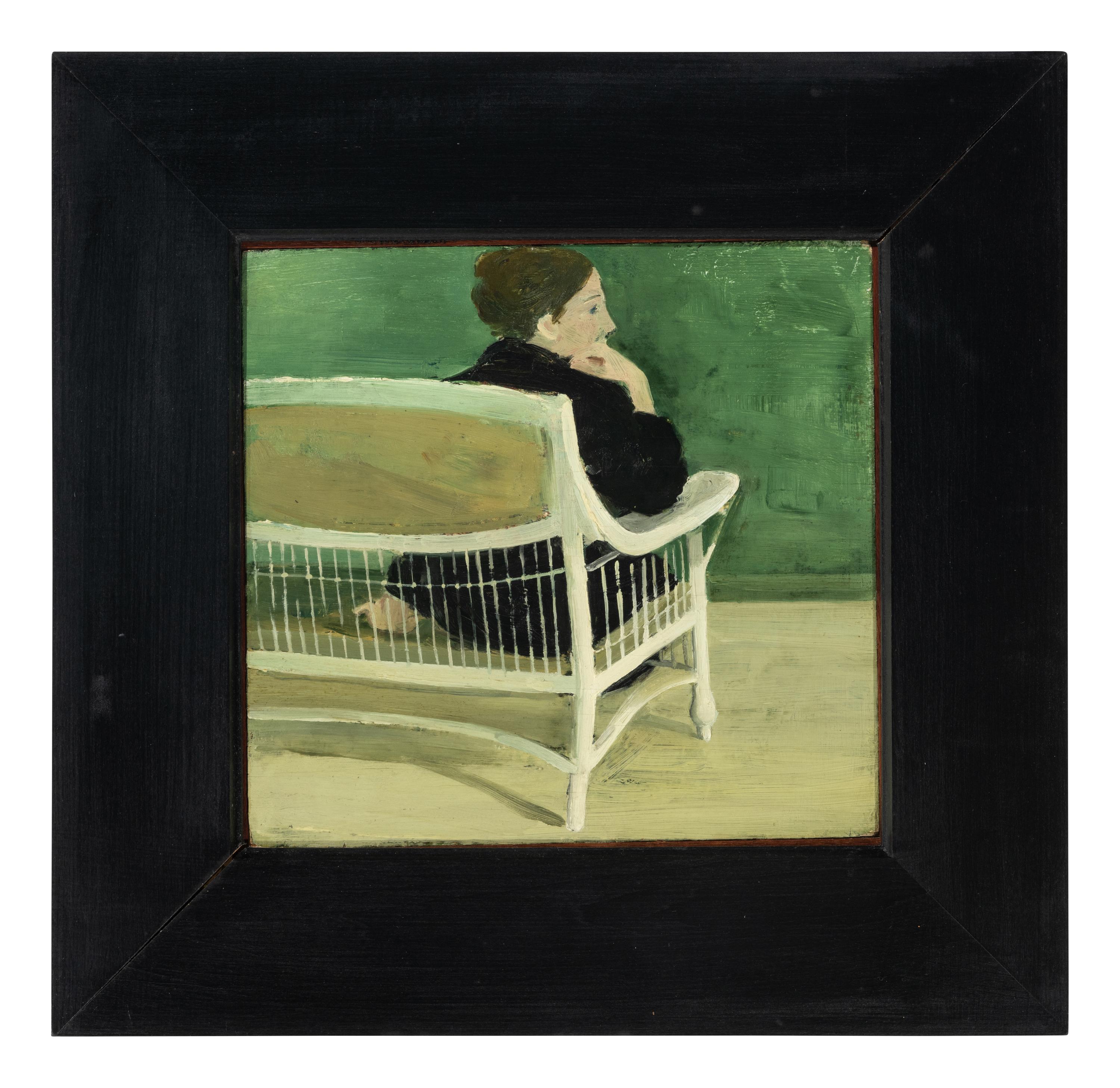 Porch Bench with Seated Figure , c. 1967