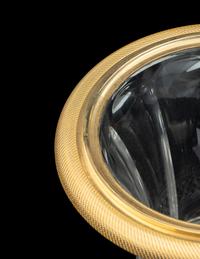 A French Gilt Bronze Mounted Cut Glass Vase