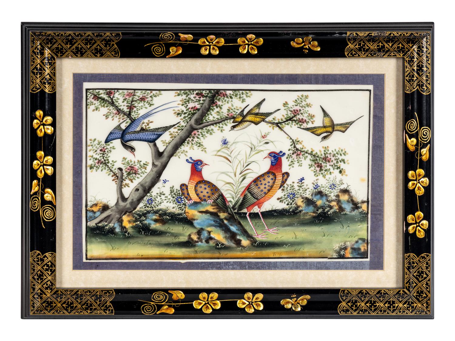 A Group of Six Chinese Export Pith Paintings
