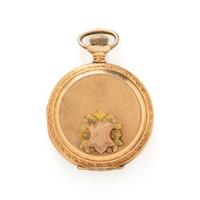 WALTHAM, 14K TRICOLOR GOLD POCKET WATCH