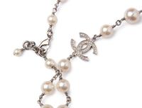Chanel Pearl and Chain Necklace and Chanel Pin, 2013-14