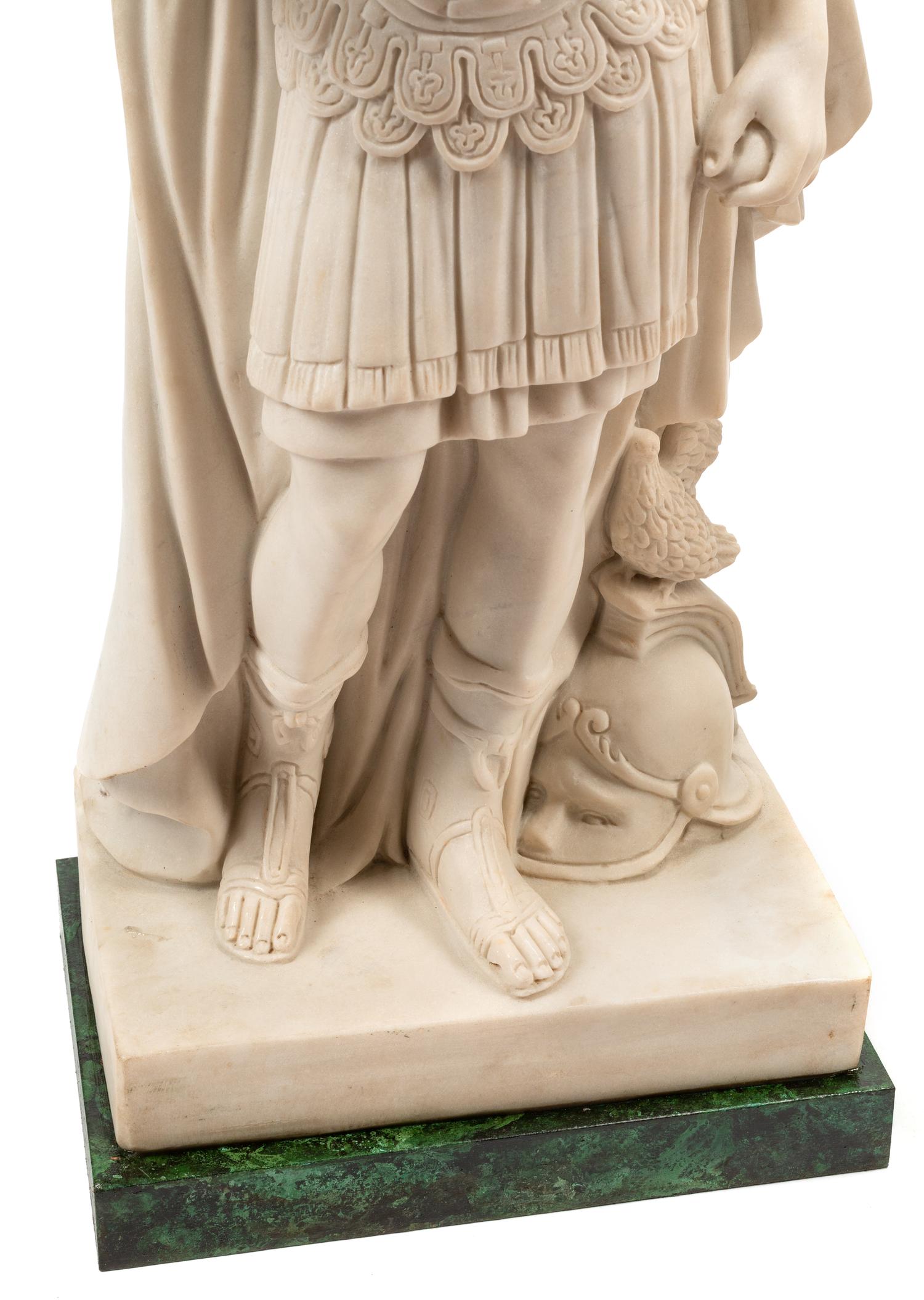 A Pair of Italian Carved Marble Figures