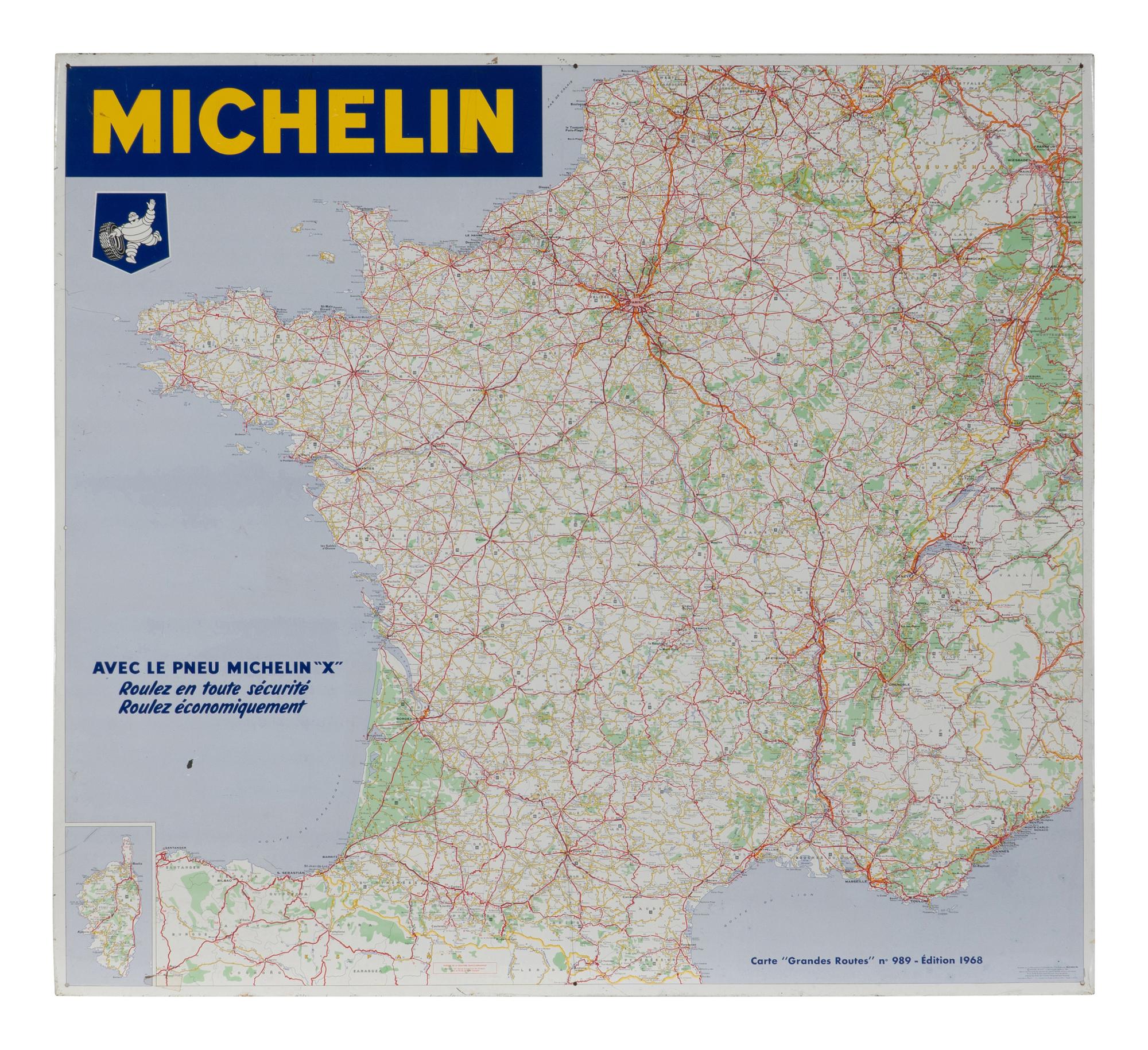 A Vintage French Michelin Advertising Sign
