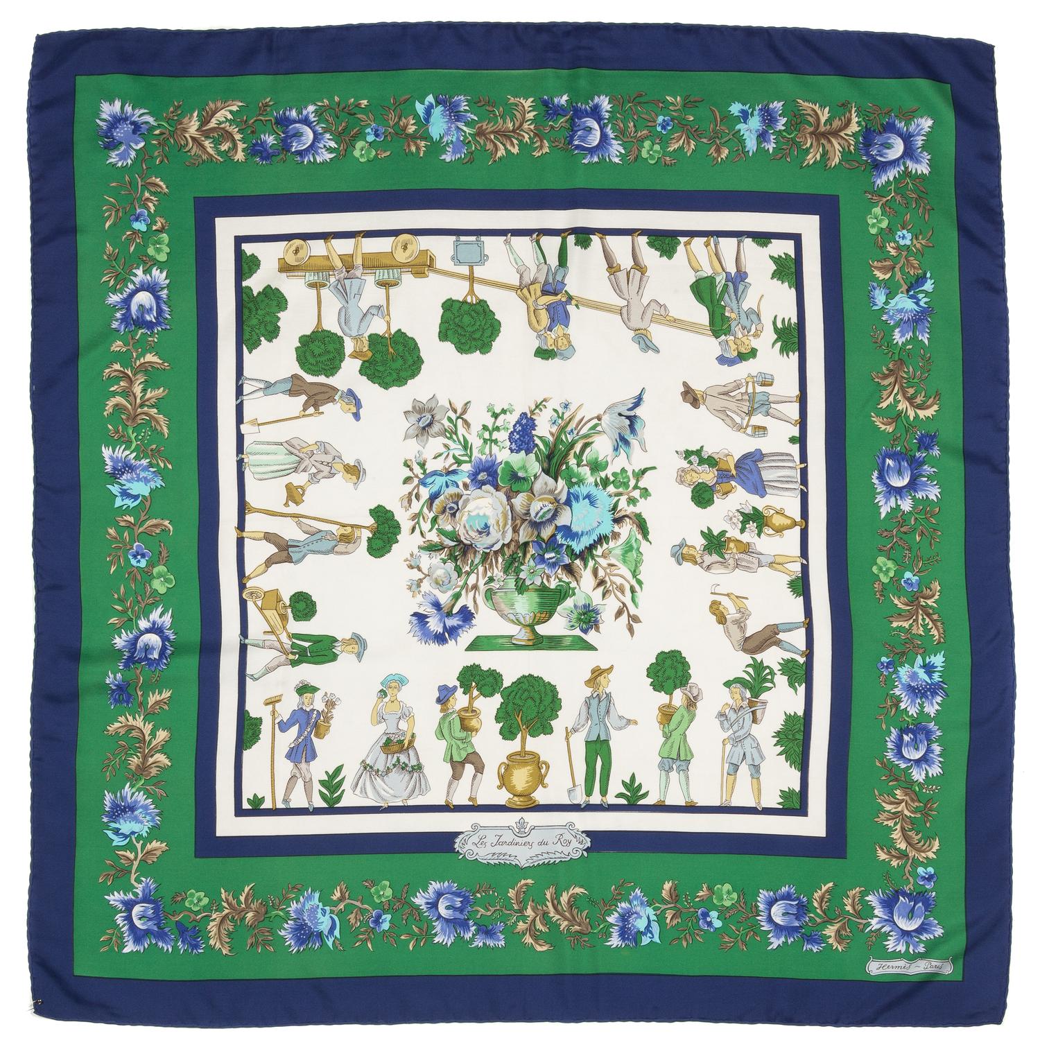 An Hermes 90cm Silk Scarf, 36" x 36".