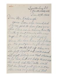 [SLAVERY] -- [RECONSTRUCTION]. Small archive of photographs and documents associated with Fannie "Cook" Sims (ca 1850-1943), a freed woman who worked as a domestic laborer in Chester County, South Carolina.