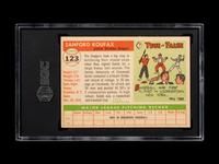 A 1955 Topps Sandy Koufax Rookie Baseball Card No. 123 (SGC 5.5 EX+)