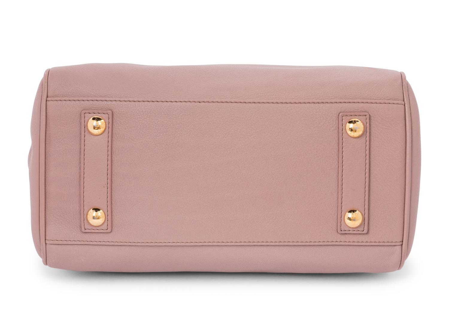 Louis Vuitton Rose Calf Leather Cinema Bag with Canvas Cushion, 2010