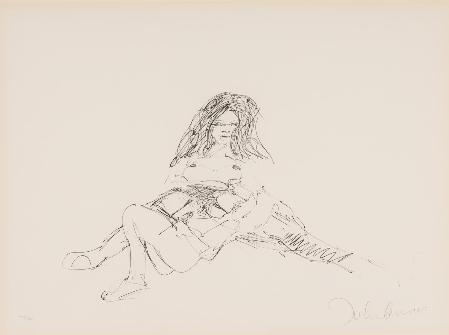 John Lennon (British, 1940-1980) — Untitled from Bag One, 1979