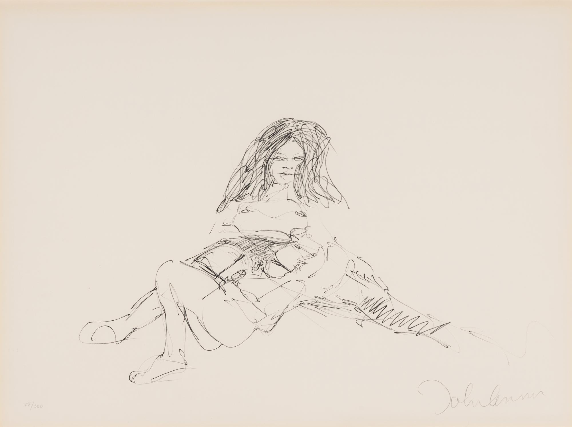 John Lennon (British, 1940-1980) — Untitled from Bag One, 1979