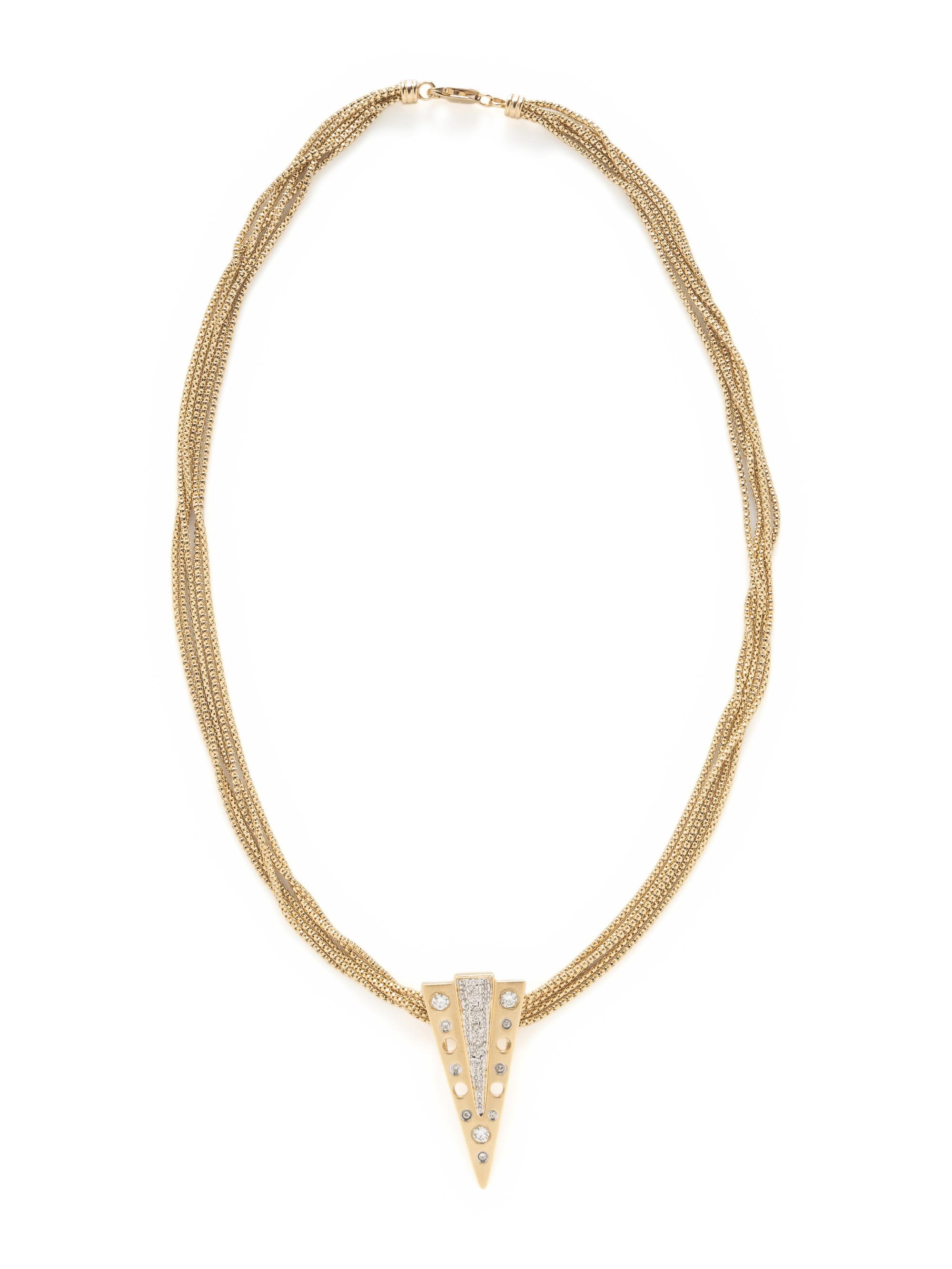YELLOW GOLD AND DIAMOND JEWELRY SUITE