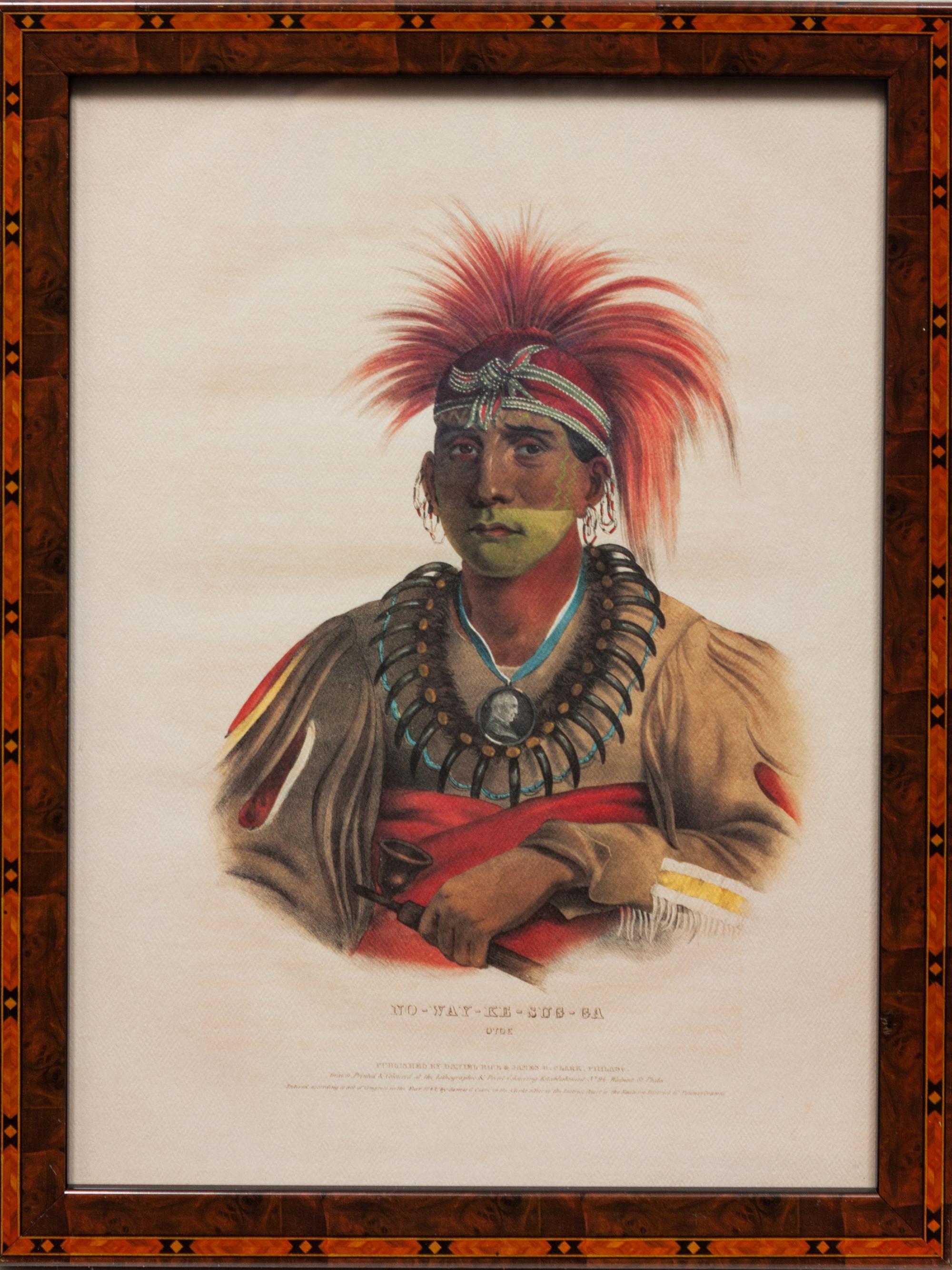 Nine Portraits, from Indian Tribes of North America , 1836-1838