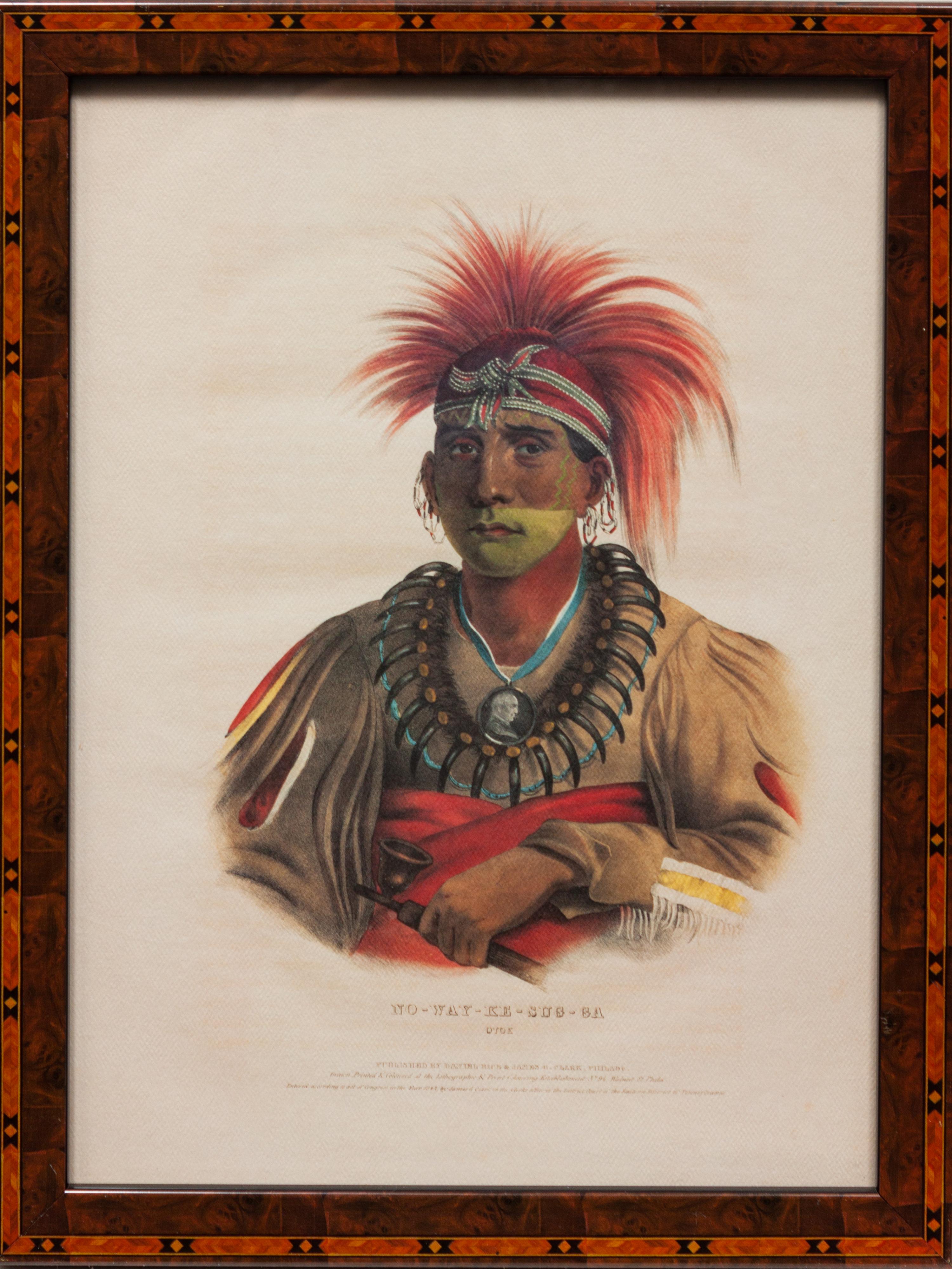 Nine Portraits, from Indian Tribes of North America , 1836-1838