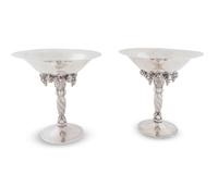 A Pair of Georg Jensen Silver Compotes — FIRST-HALF 20TH CENTURY