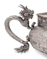 A Pair of Silver Chinese Jardinières