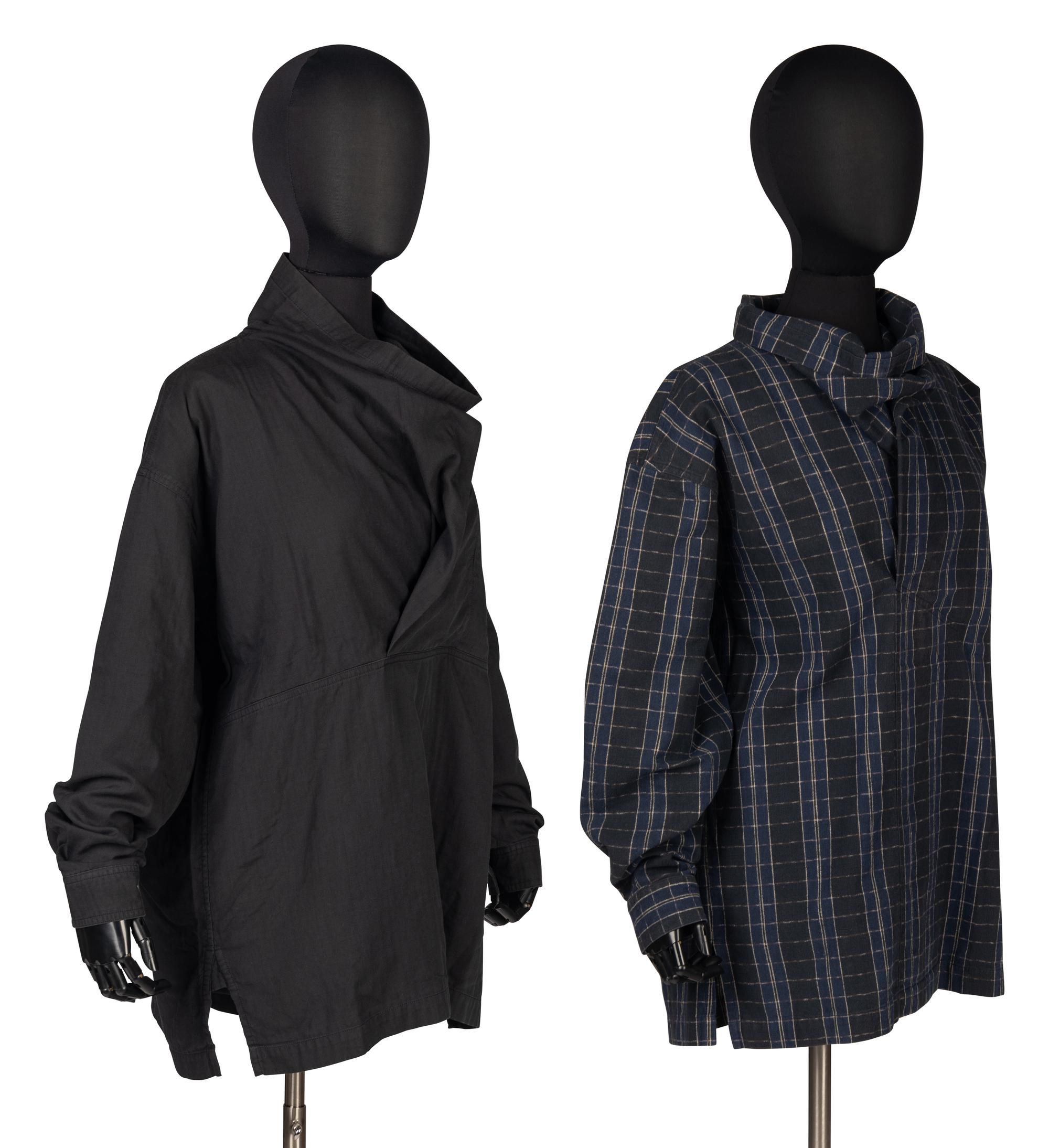 Two Men's Shirts by Issey Miyake, 1980s
