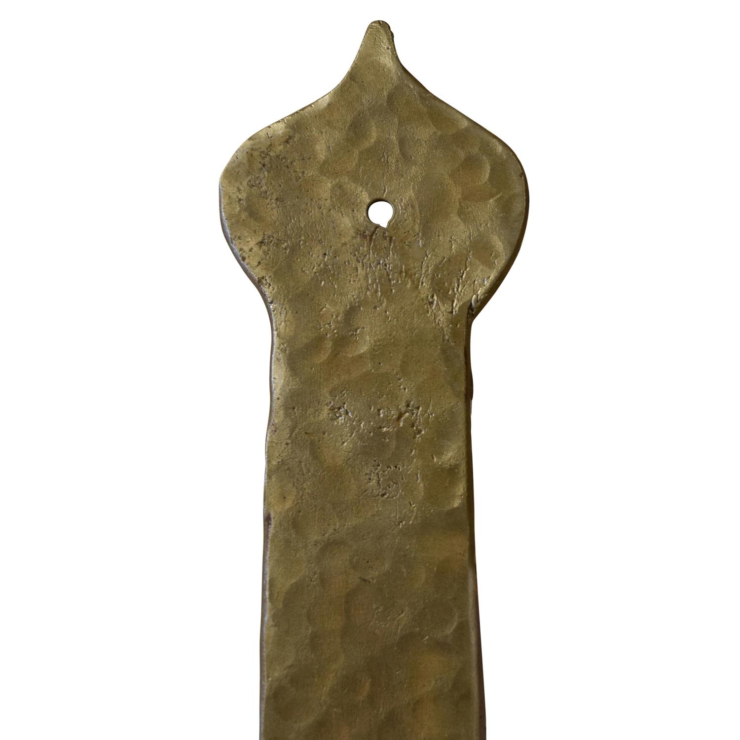 A Bronze Strap Hinge on Custom Stand 8" W x .5" D x 40" H — United States, 19th Century