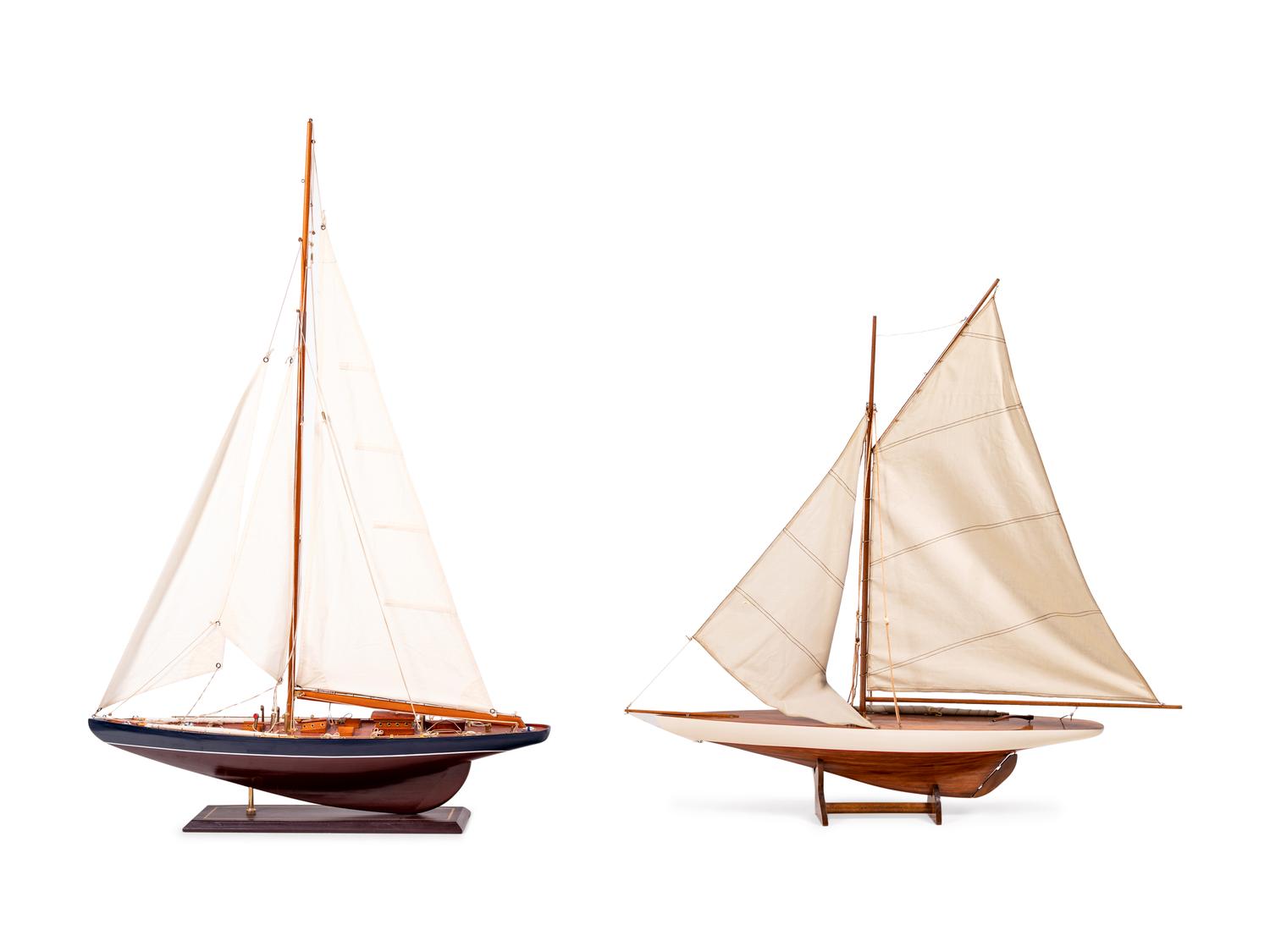 Two Large Models of Sailboats