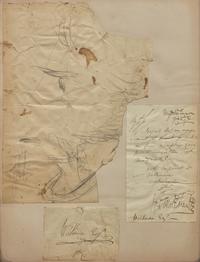 [Literature] Cruikshank, George. Autograph Letter, signed, with Partial Sketch