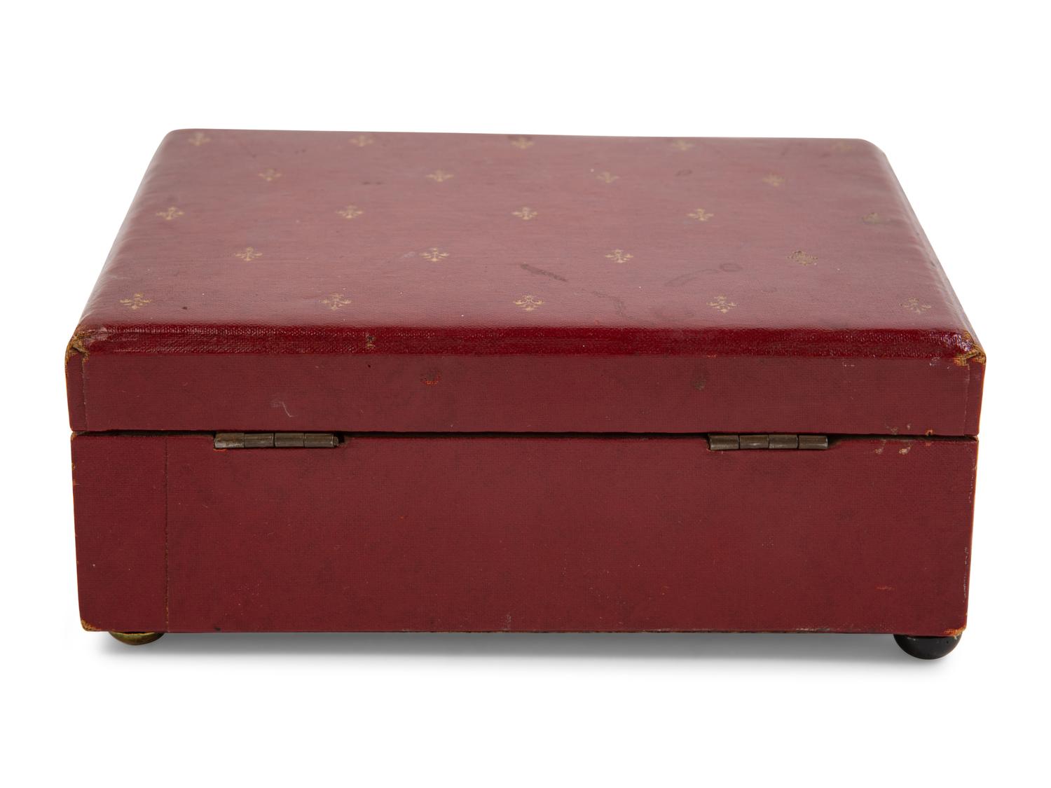 Seven Leather Veneered Desk Articles
