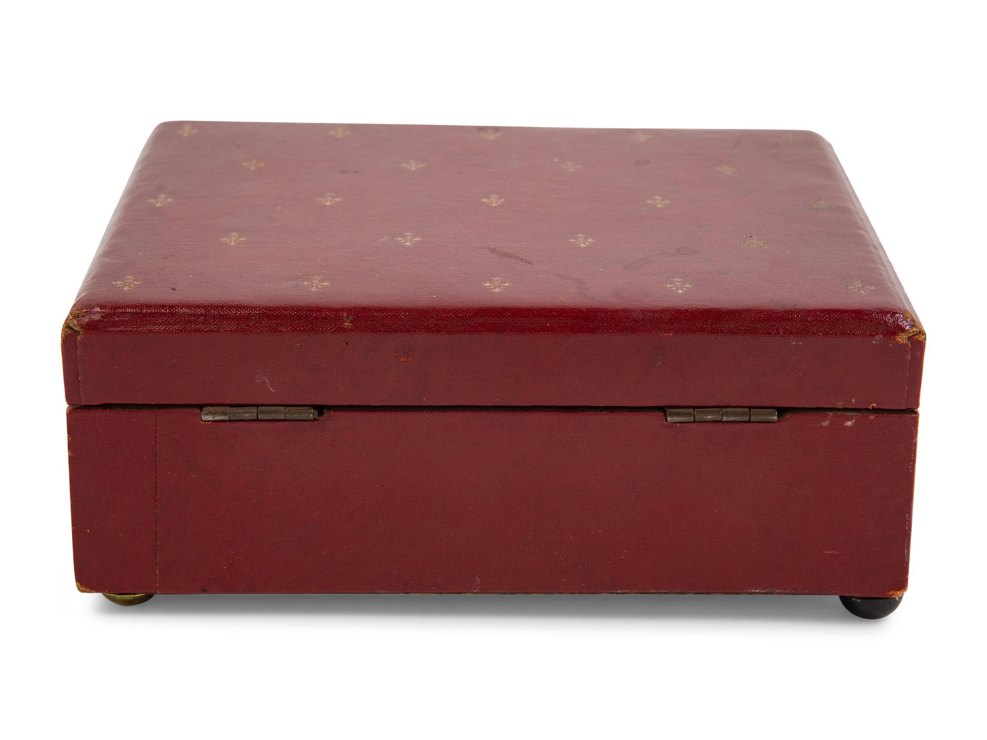 Seven Leather Veneered Desk Articles