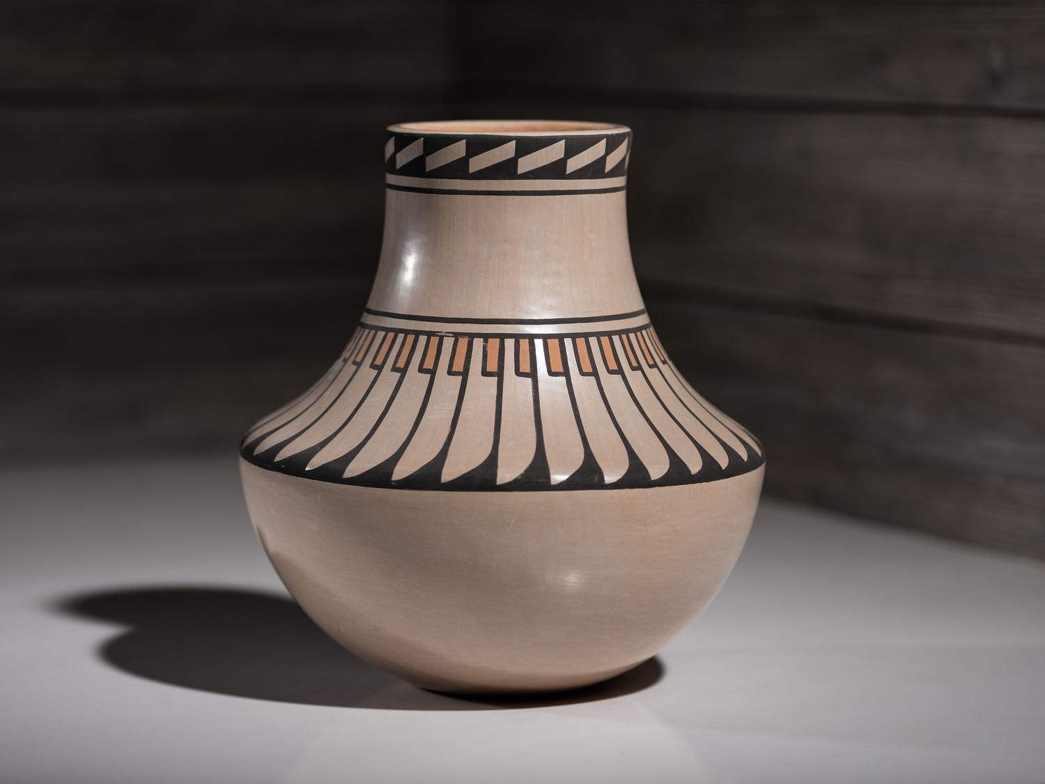 Polychrome Pottery Vase