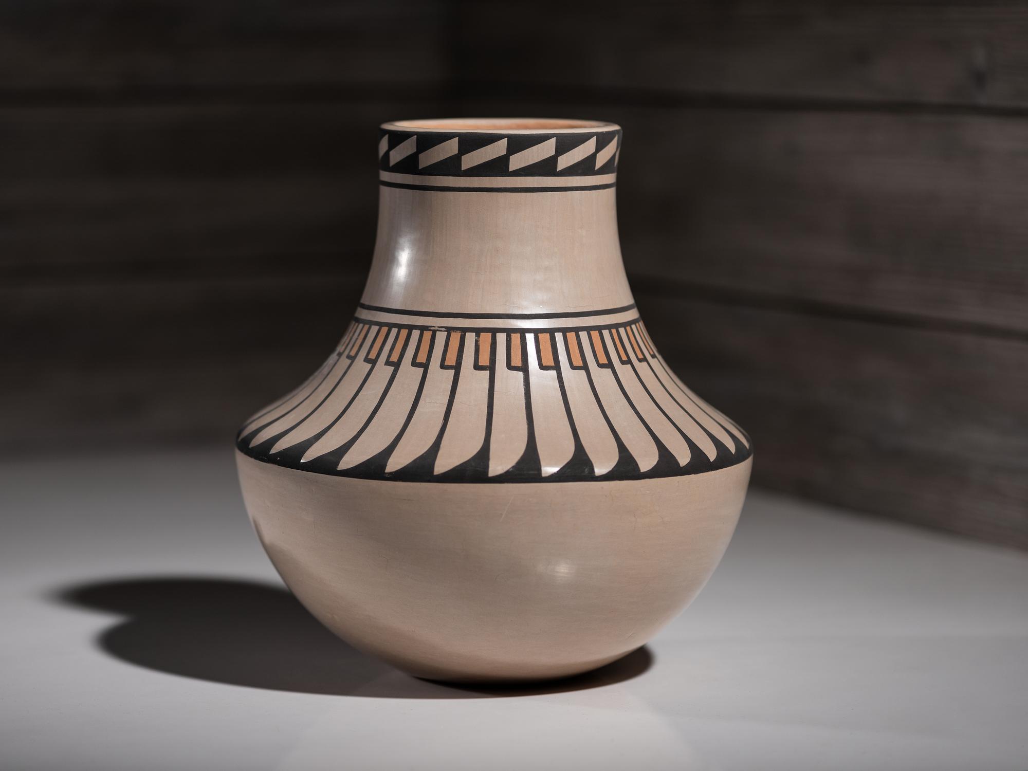 Polychrome Pottery Vase